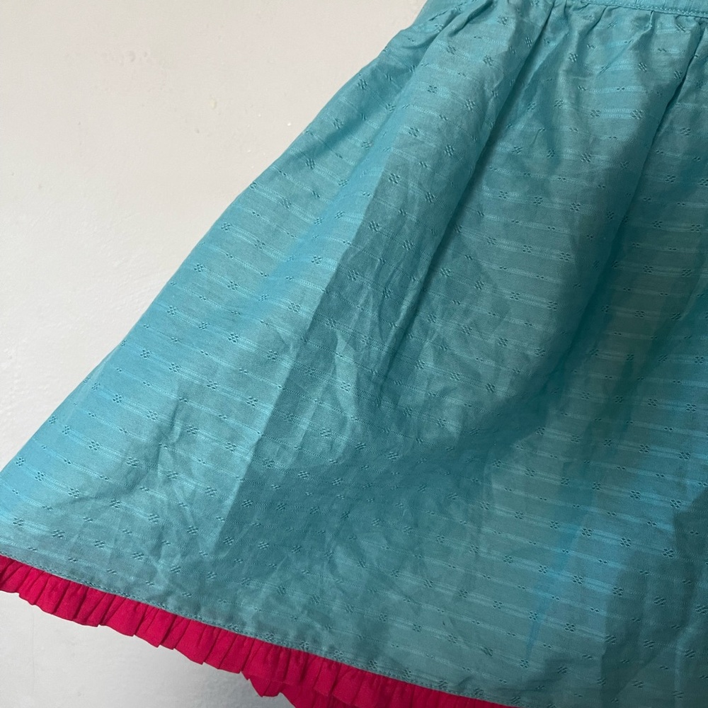 Matilda Jane Girls Teal Top with Pink Trim - Picture 2 of 6